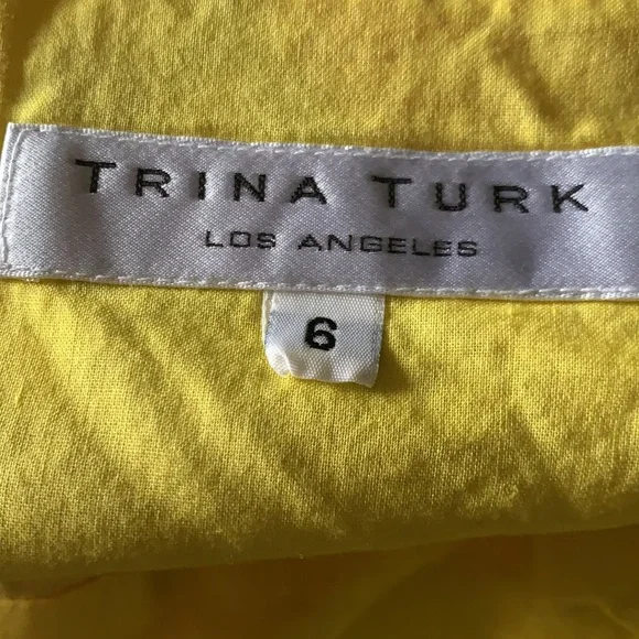 Trina Turk floral yellow skirt - Picture 4 of 5